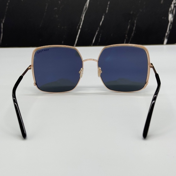 NEW TOM FORD TF1006 02A WOMEN SQUARE SUNGLASSES TOM FORD RAPHAELA FT1006/S BLACK main image 8